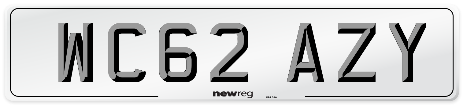 WC62 AZY Number Plate from New Reg